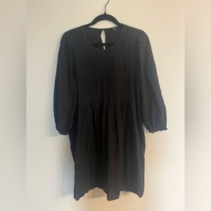 Madewell black flower dress